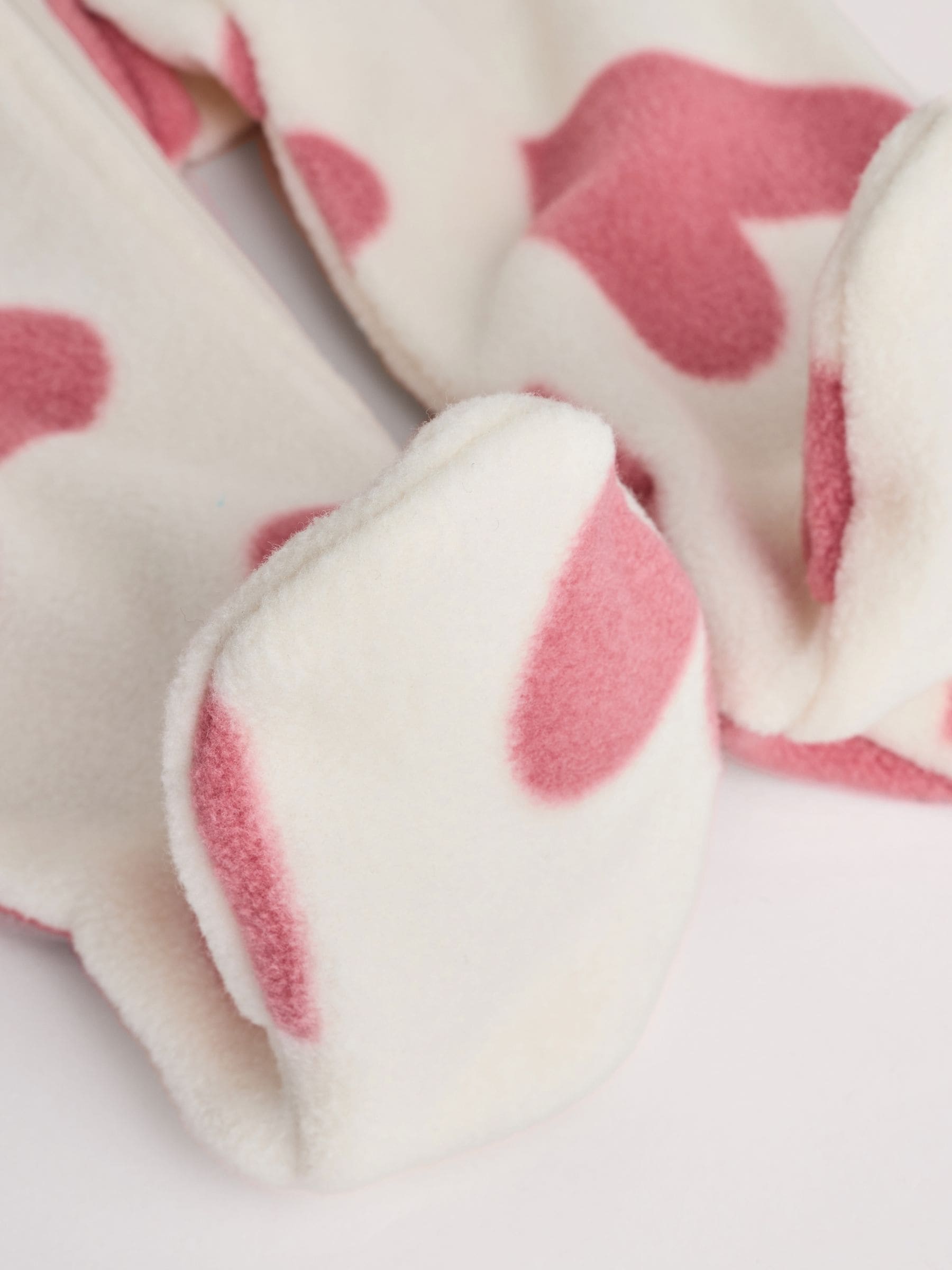Roze - Micro Fleece Two Way Zip Baby Sleepsuit
