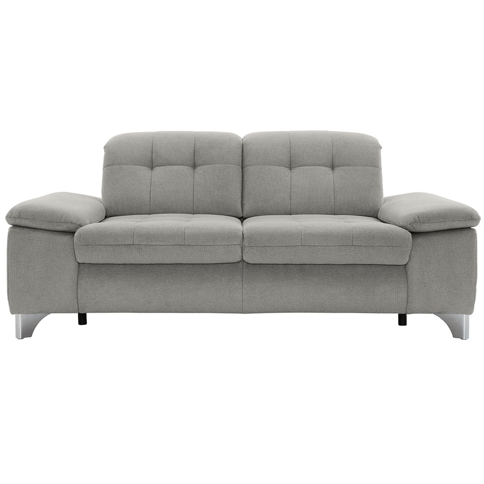 polsterpower 2,5-Sitzer-Sofa - Belle silver - Basismodell