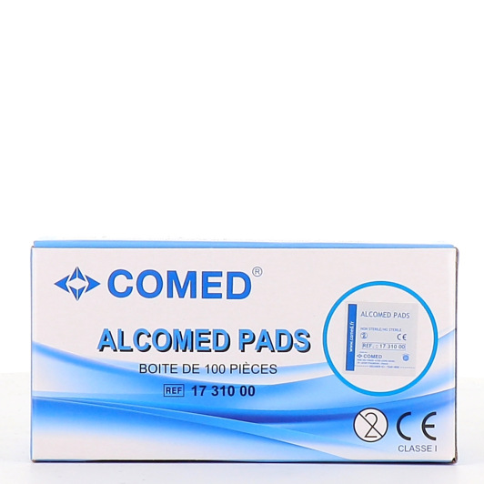 Tampons Désinfectant Alcomed Pads - x100