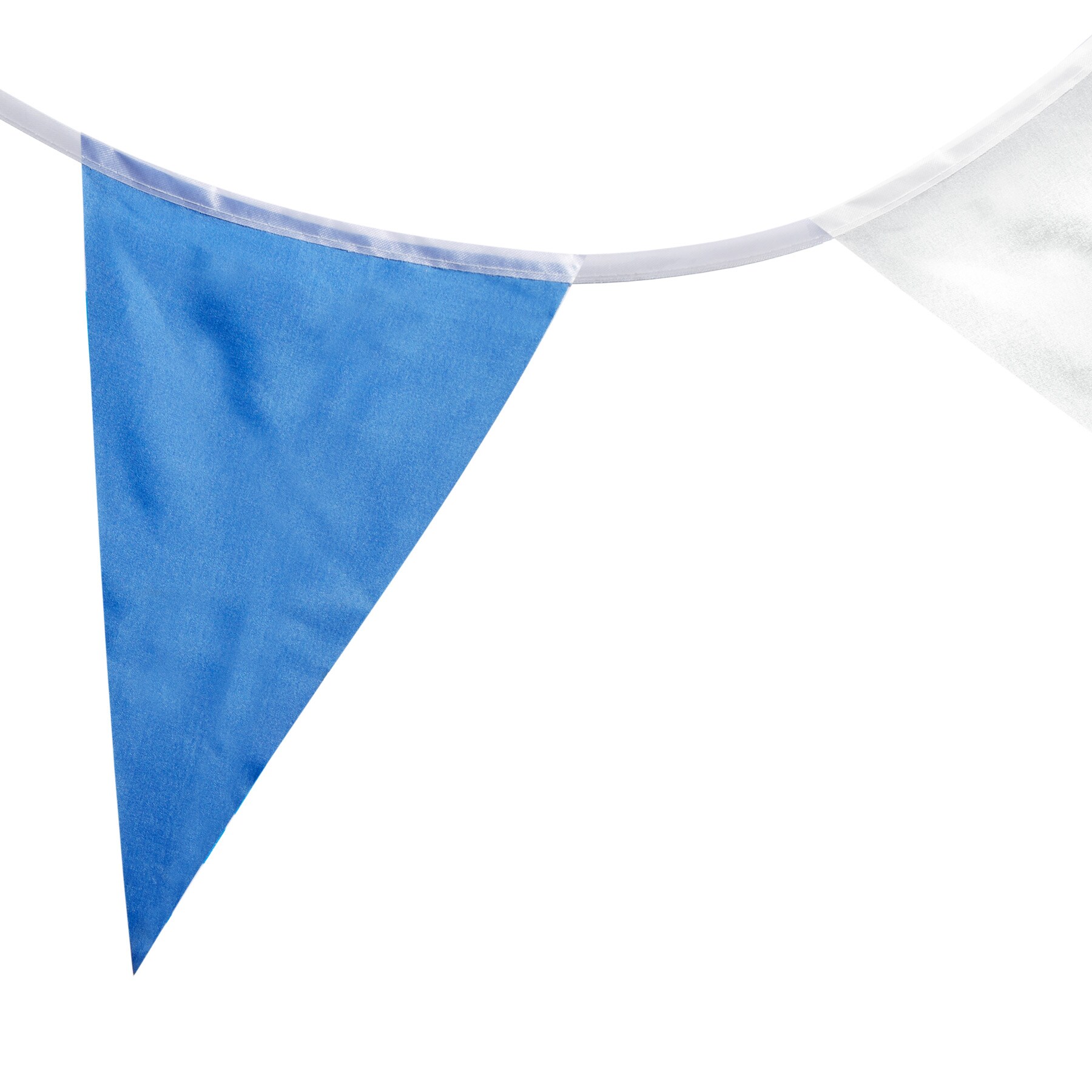 tectake® Wimpelkette blau-weiß