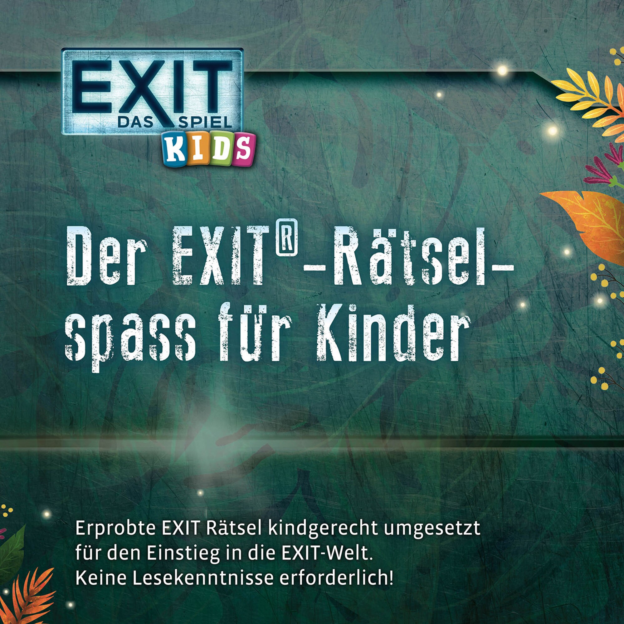 Kosmos Partyspiel EXIT - Das Spiel Kids: Rätselspaß im Dschungel