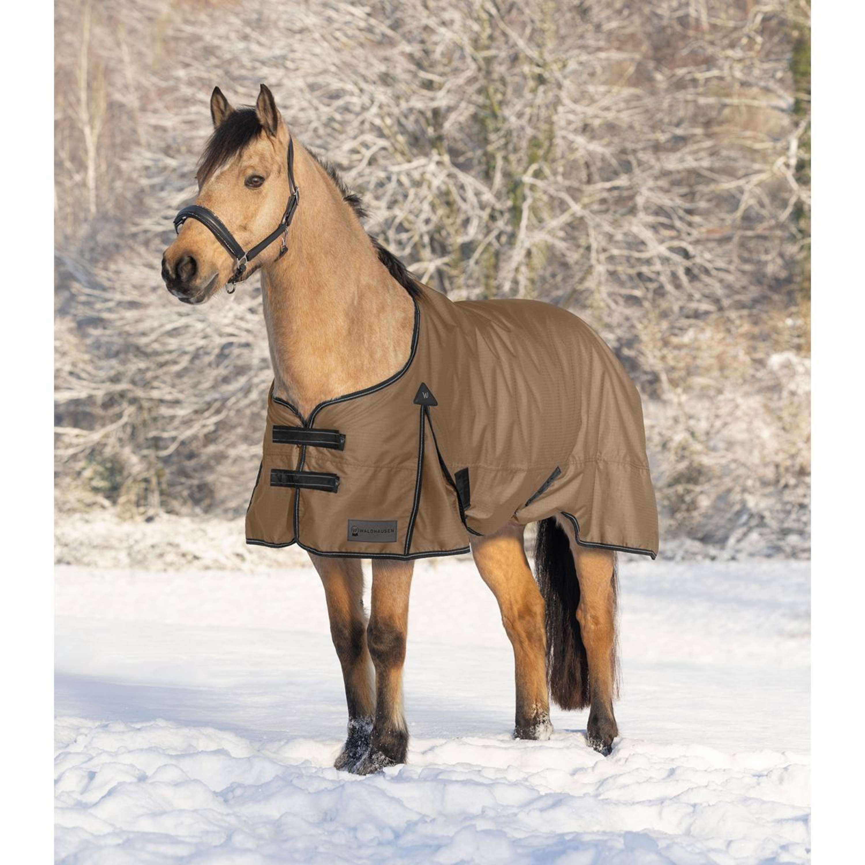 Waldhausen Outdoordeken Arctic 200g Cappuccino/Zwart