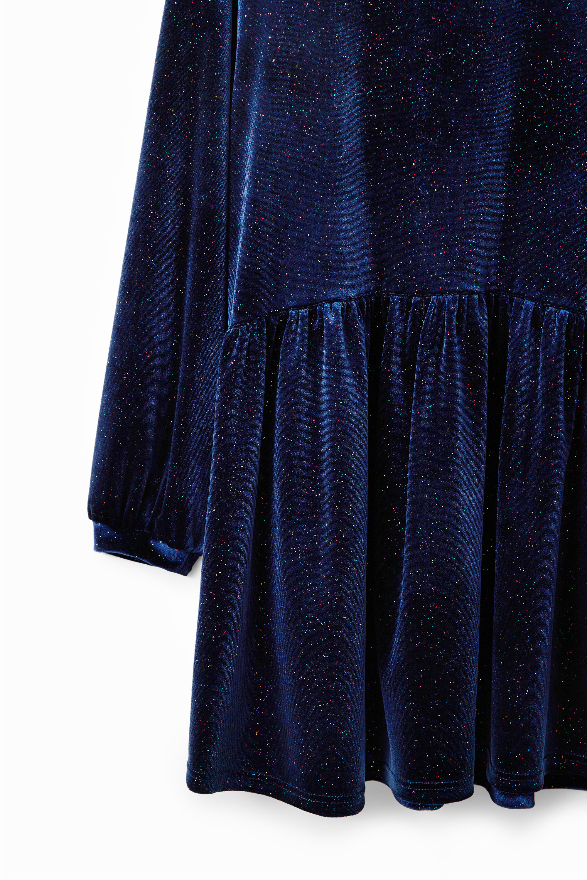 vestido de veludo brilhante