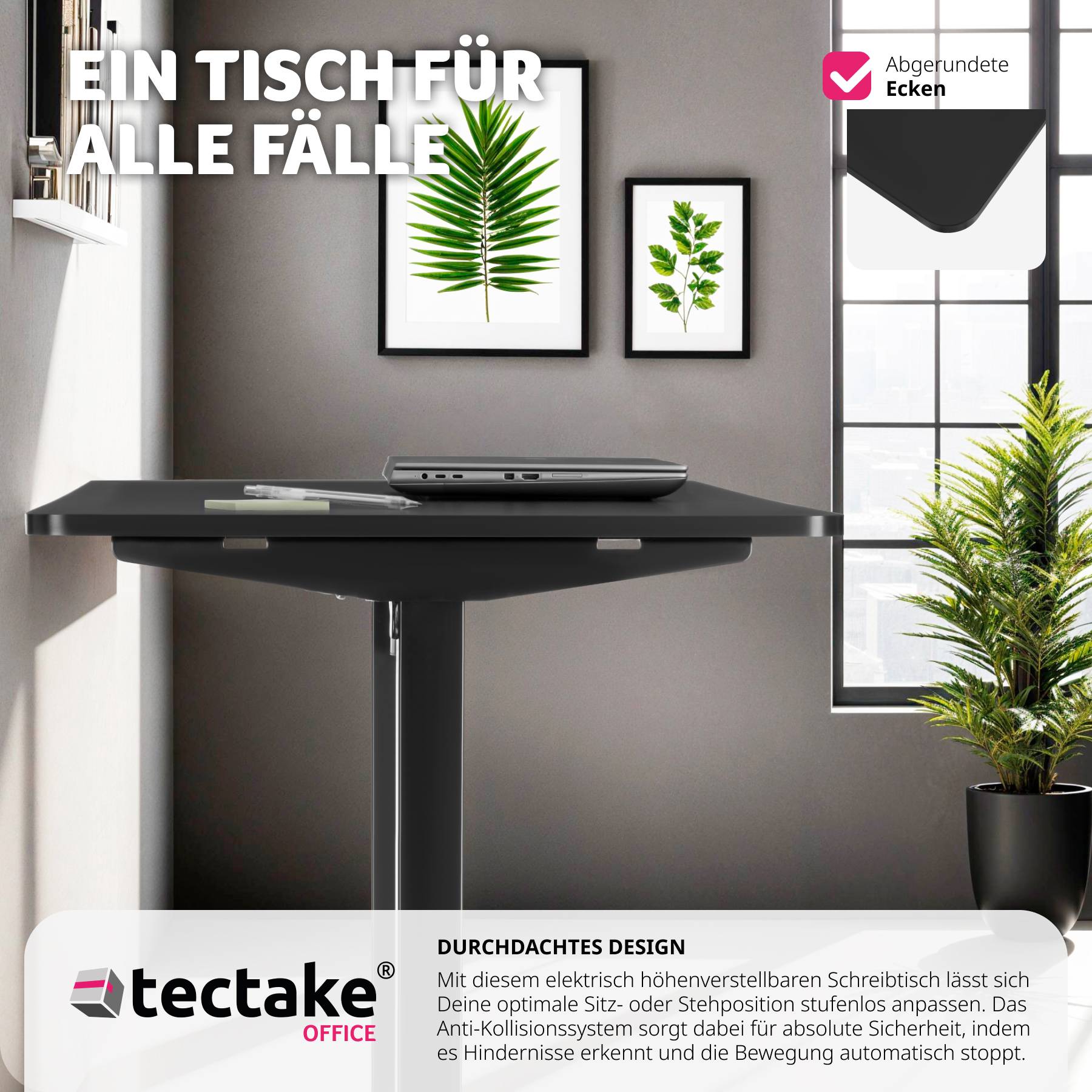 Elektrisch höhenverstellbarer Schreibtisch  Skadi