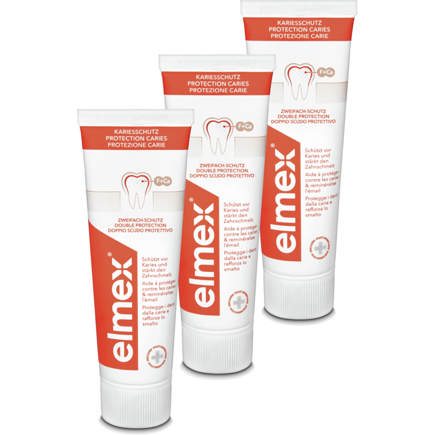 elmex Kariesschutz Zahnpasta 3x 75ml