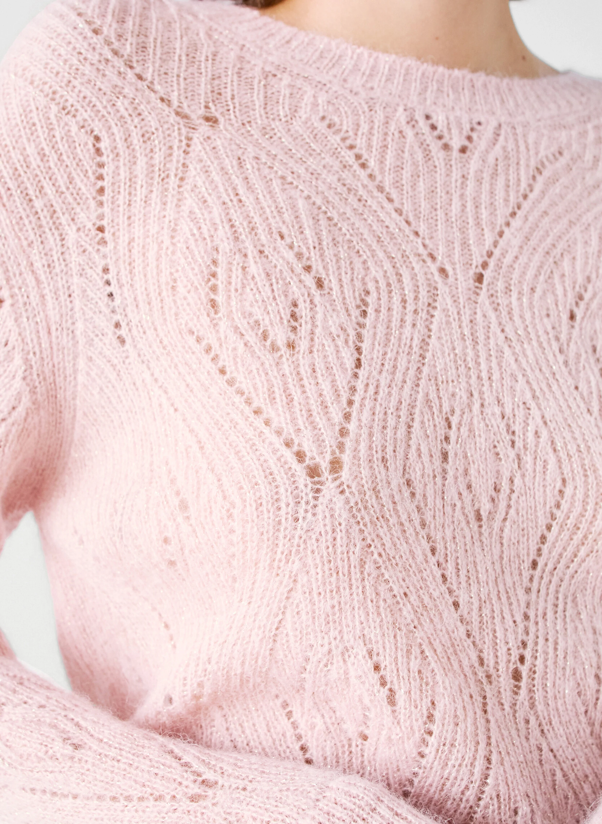 MGORDON - Pull droit col rond | Rose