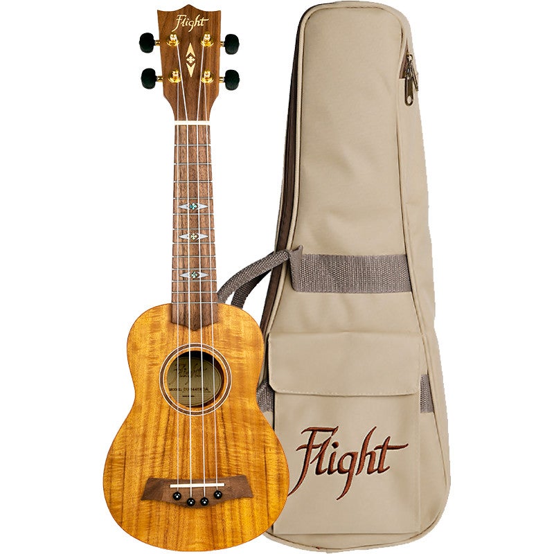 Flight Supernatural Series DUS440 Acacia sopraan ukelele met gigbag