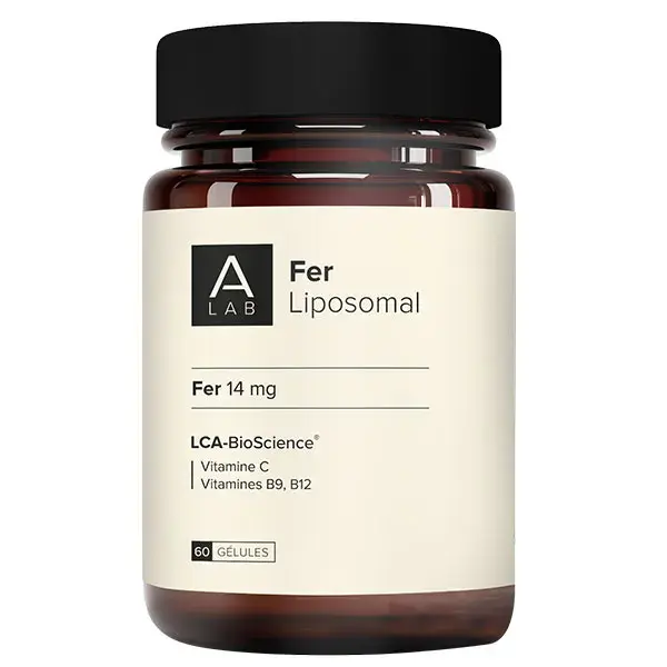 Ferro Lipossomal A-Lab 14 mg - Antifadiga, Imunidade, Deficiência, Energia - 60 cápsulas