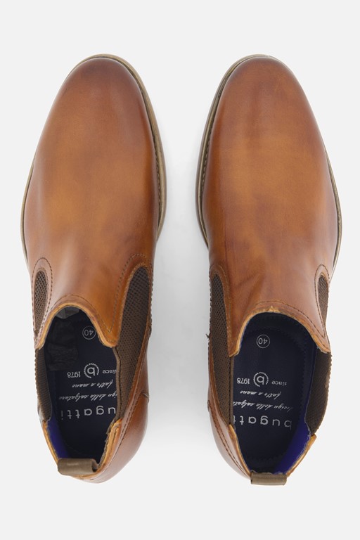 Bugatti Licio Eco Chelsea boots cognac Leer