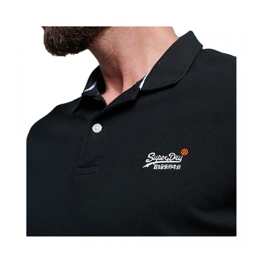 Superdry CLASSIC PIQUE - Polo Homme black