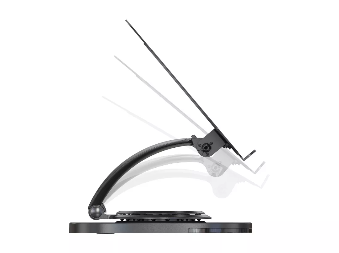 IKSAN support pour ordinateur portable réglable en hauteur et inclinable en aluminium