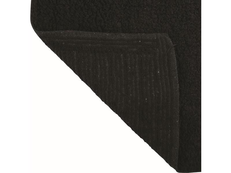 MSV Badteppich Dalija 45 x 70 cm, Schwarz Badematte aus hochwertiger Baumwolle