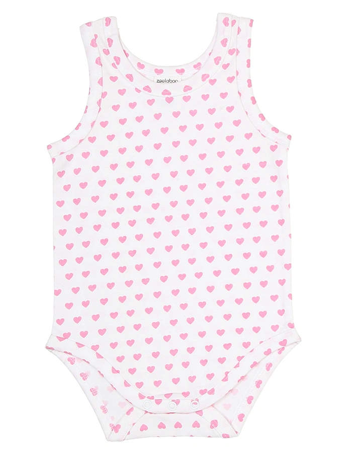 Träger-Body GIRLY 3er-Pack in weiß/pink