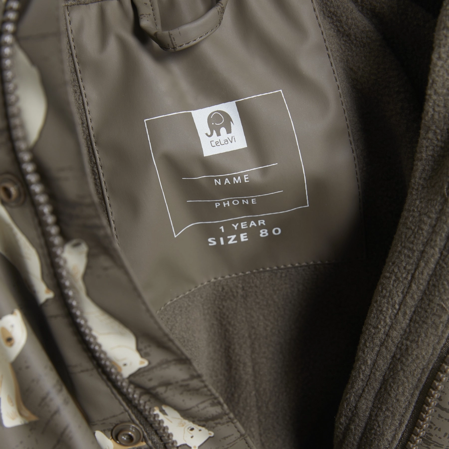 CeLaVi Regenoverall mit Fleece Sea Turtle