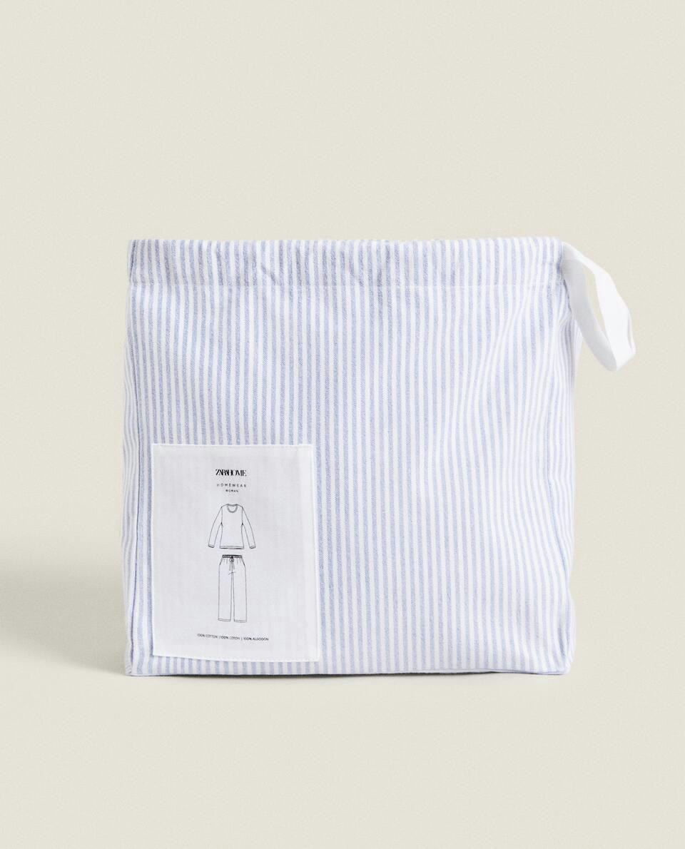 Conjunto de pijama em malha de algodão