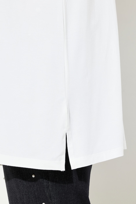 T-Shirt, Metallic-Statement, 3/4-Ärmel