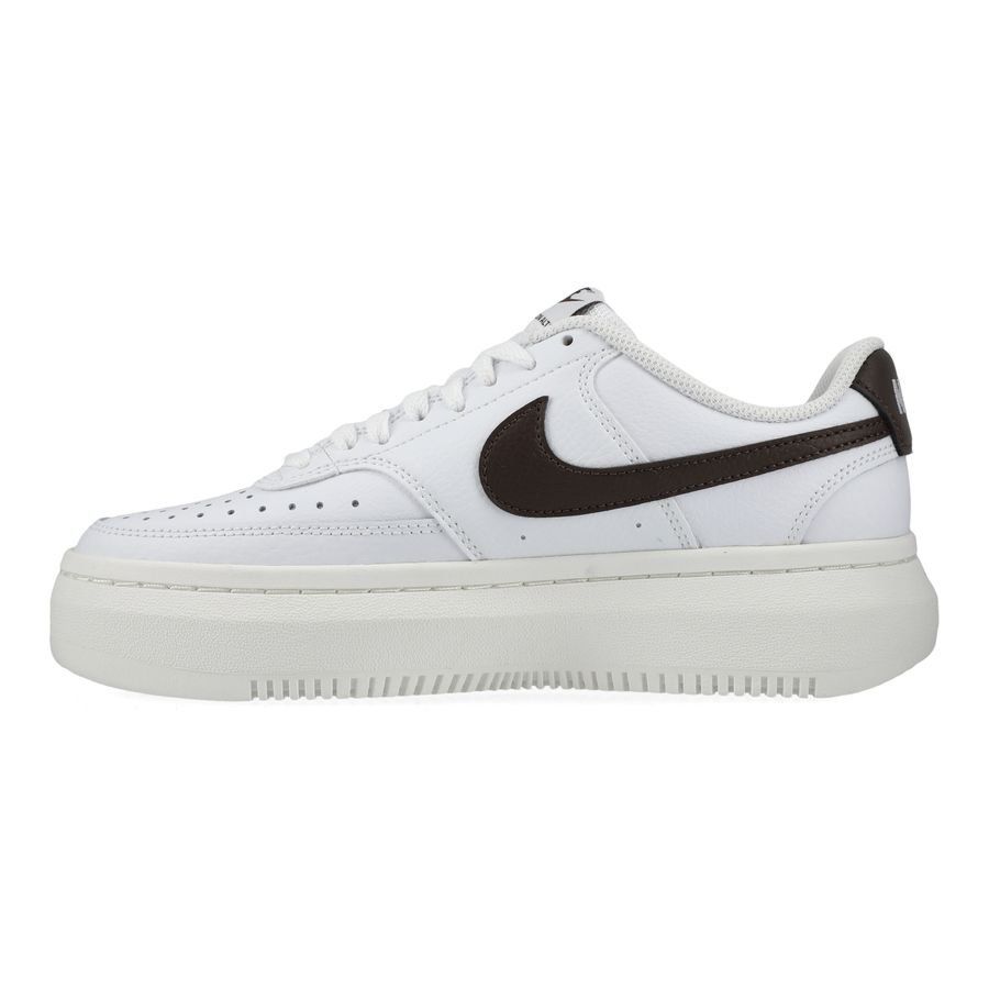 Nike Chaussures Court Vision Alta - Blanc/Baroque Brown/Blanc Cassé Femme