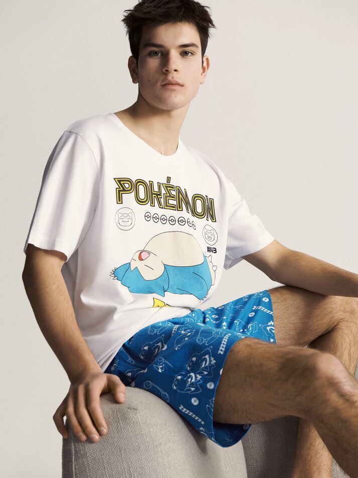 Conjunto de pijama Pokémon™ Snorlax - Branco