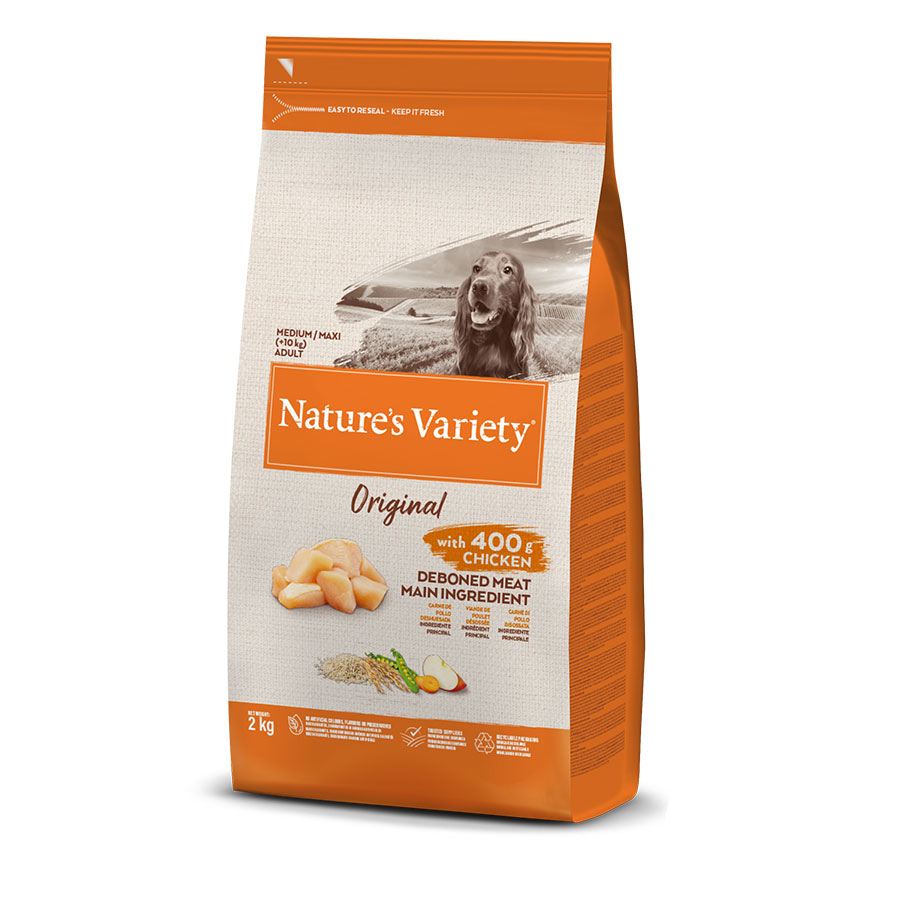 Ração Nature's Variety Original para Cães Adultos de Porte Médio com Sabor de Frango