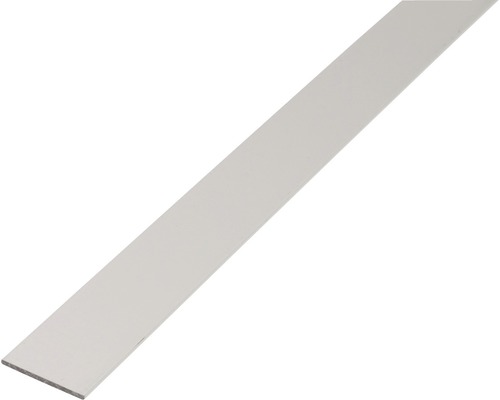 Platte aluminium staaf, zilver, 40x3 mm, 1 m