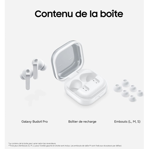 Ecouteurs Samsung Buds4 Pro Blanc