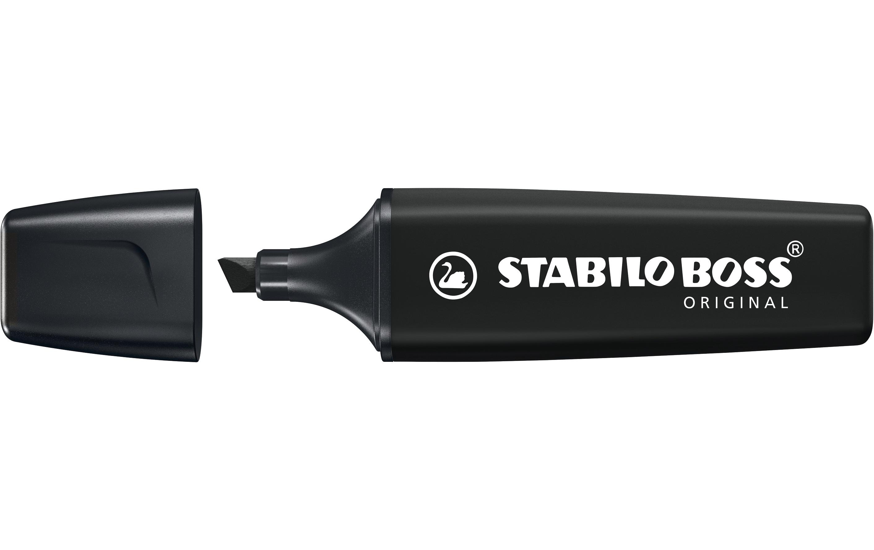 Textmarker BOSS ORIGINAL SchwarzLeuchtmarker mit Keilspitze