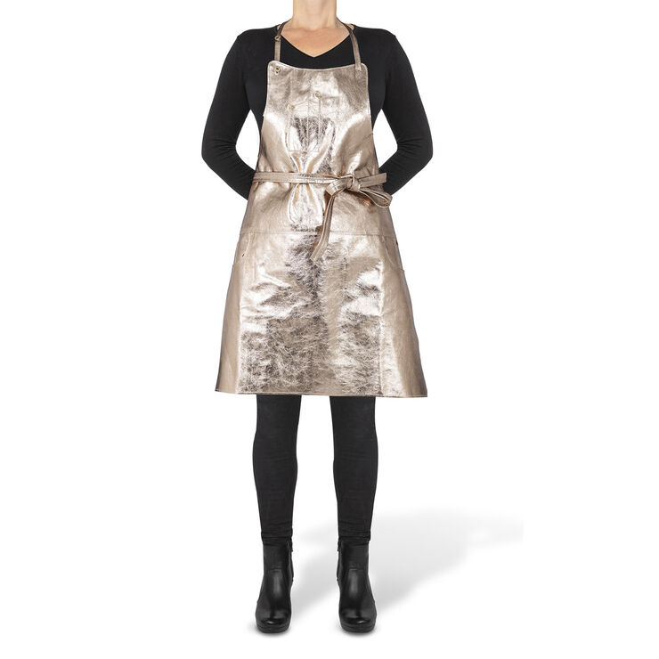 DutchDeluxes Five Pockets Apron, Slim Fit, Full Grain Leather Pearly Rose Pearly rosé