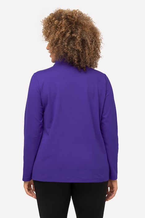 Thermo-Shirt, Stehkragen, Zipper, Langarm