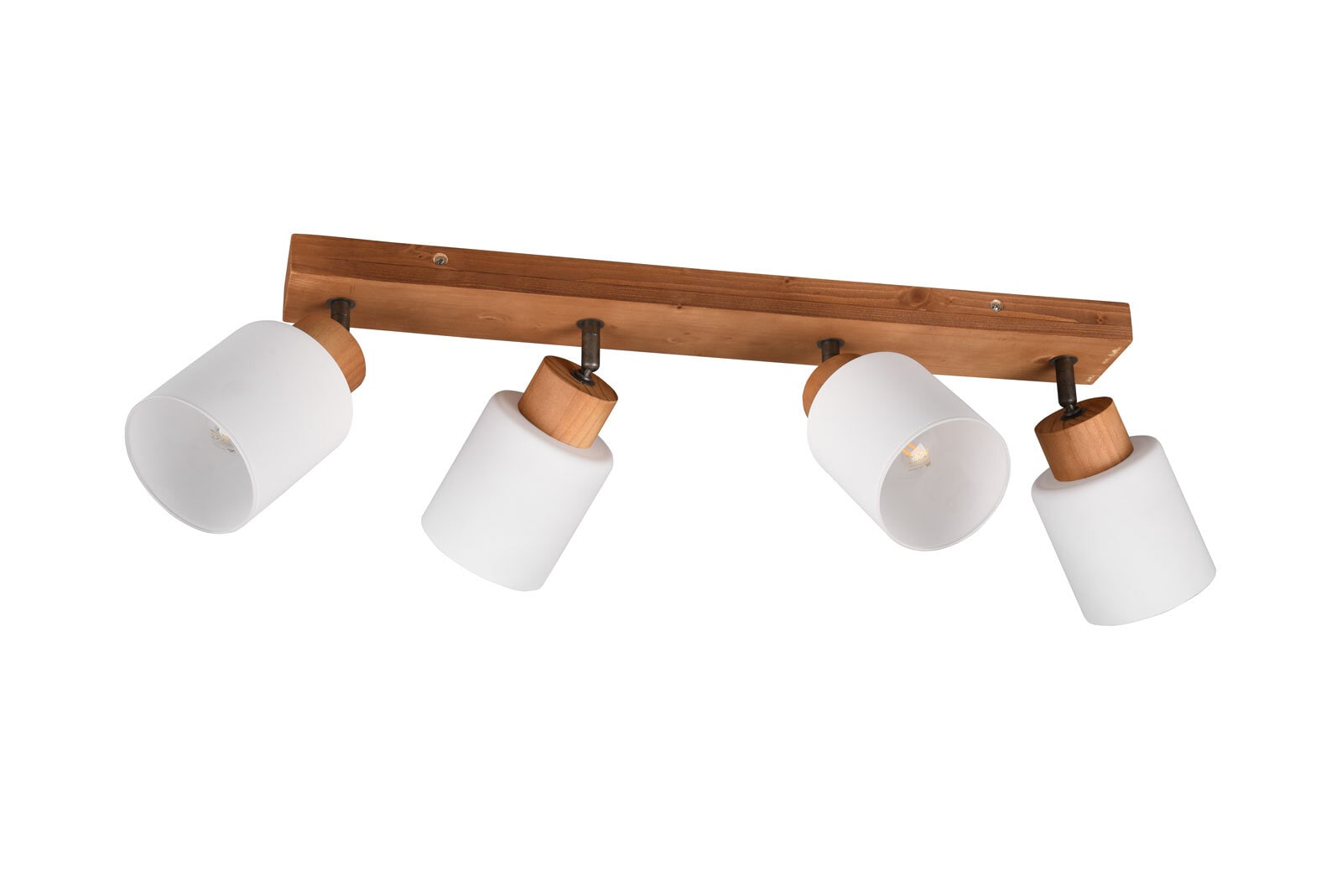 Deckenlampe mit 4 Spots Assam Naturfarbig LED 60x21x10cm