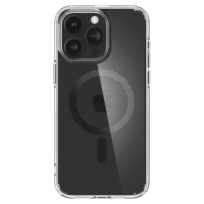 iPhone 15 Pro Max MagSafe Ultra Hybrid MagFit Case Hülle (ACS06578) - Transparent (Carbon)