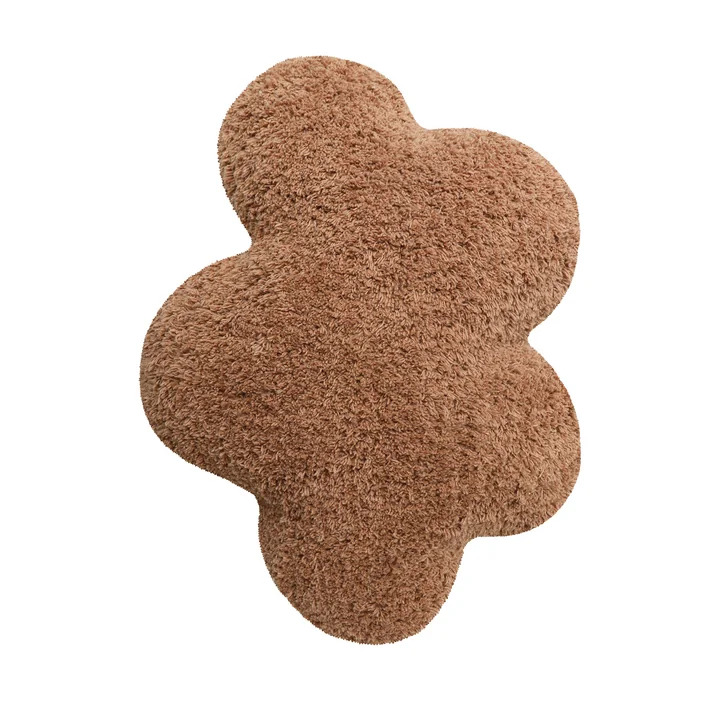 Lorena Canals - Bodenkissen Wolke, 40 x 50 cm, chestnut