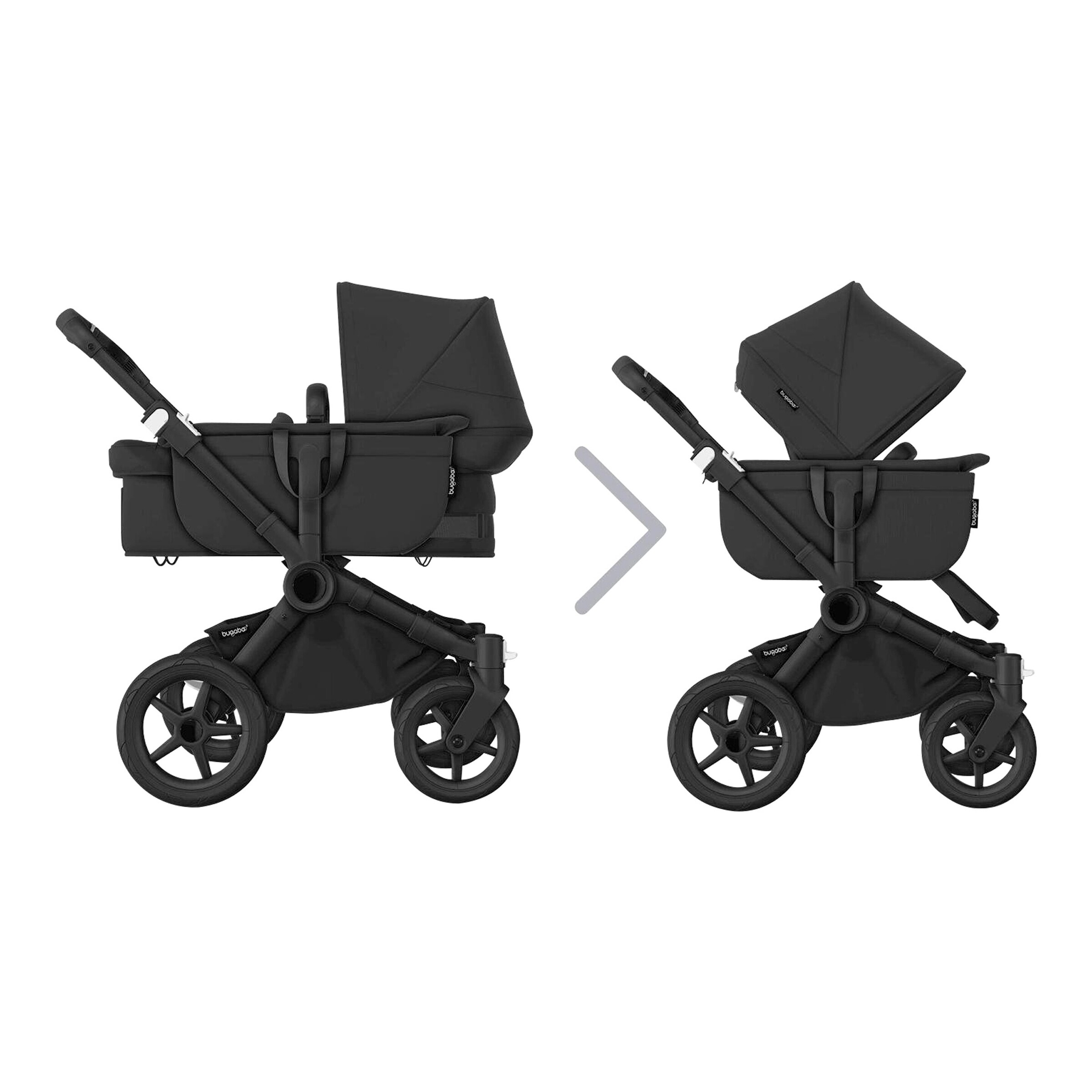 Bugaboo - DONKEY 5 Kombikinderwagen black / midnight black