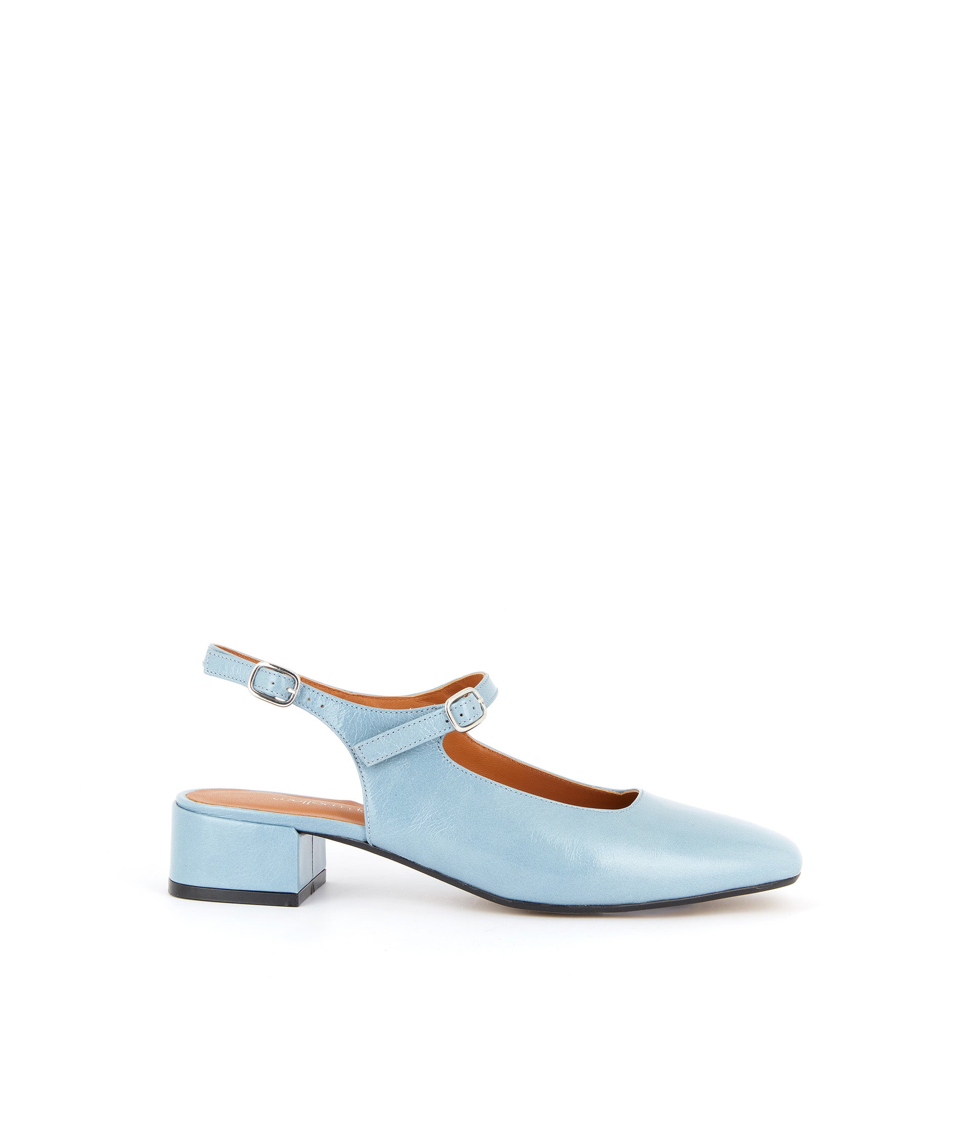 Slingbacks bleu verni Clarissa
