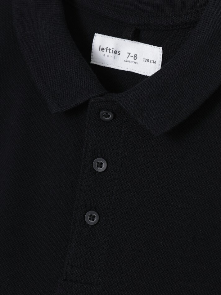 Conjunto com 2 camisas polo básicas - Pretas