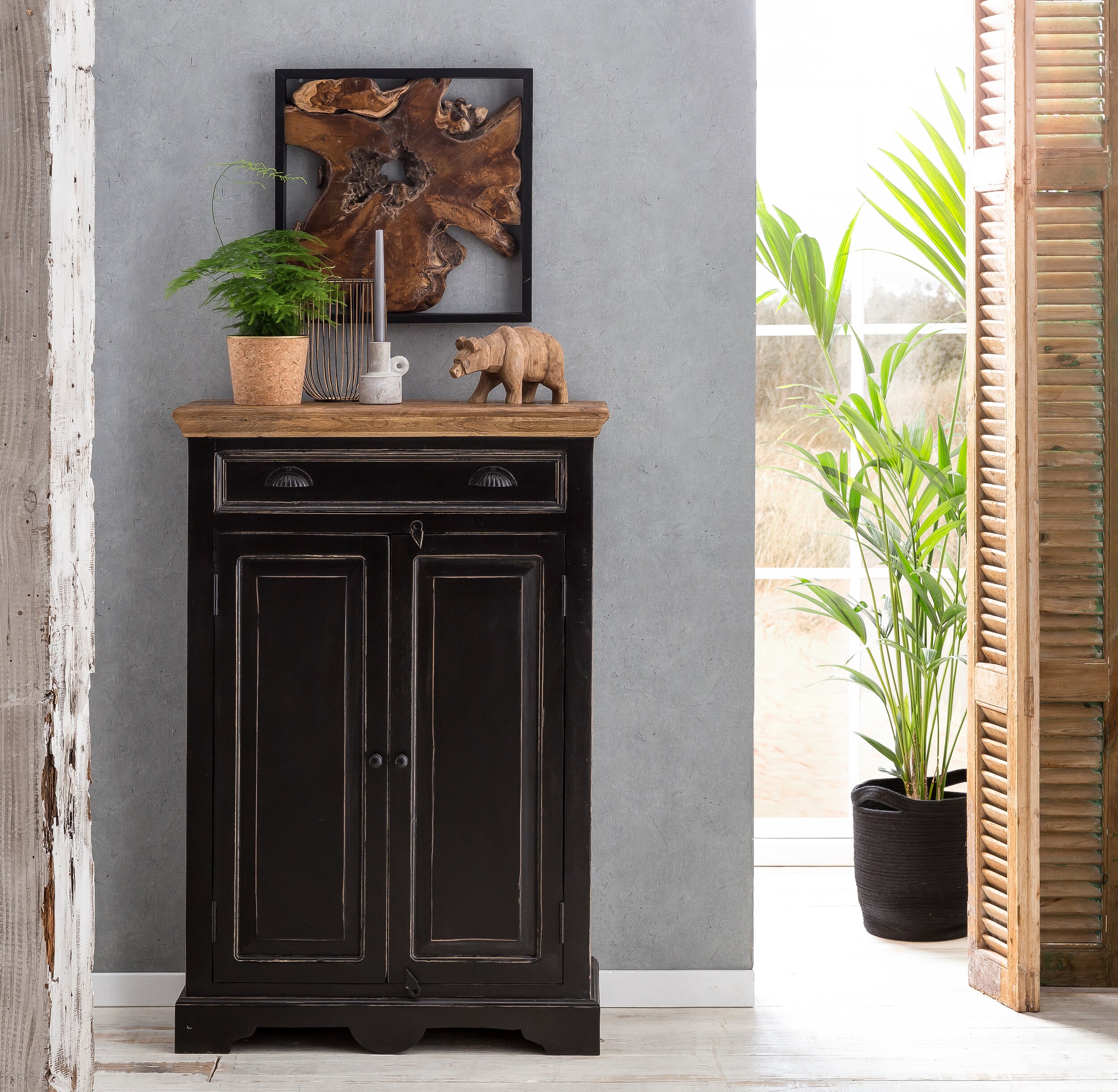 Highboard Corsica Mangoholz Kommode Sideboard Wohnzimmer Esszimmer Schrank