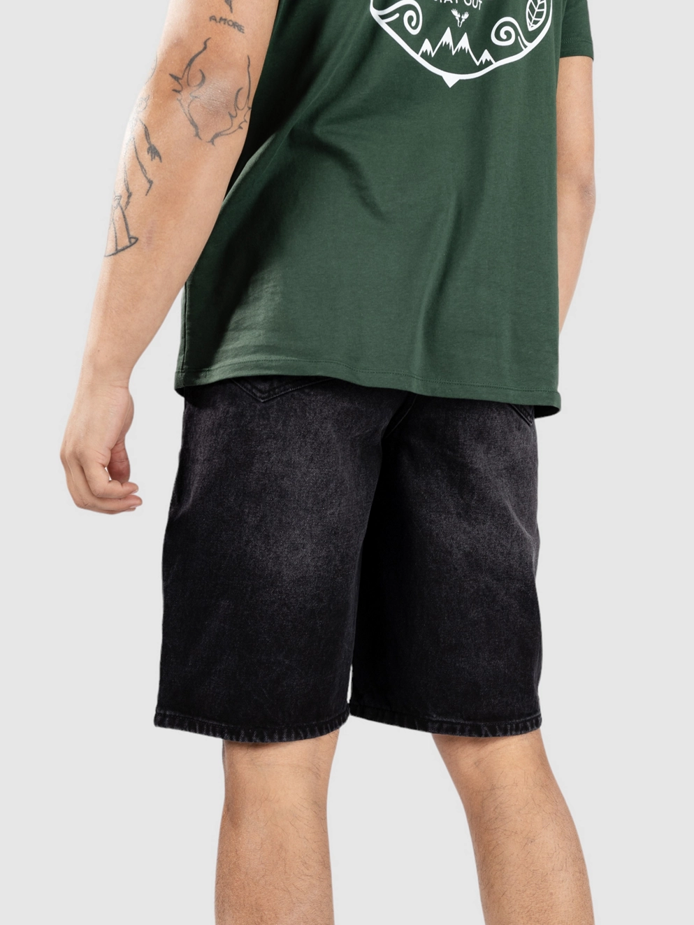 Urban Classics 90'S Heavy Denim Shorts black washed