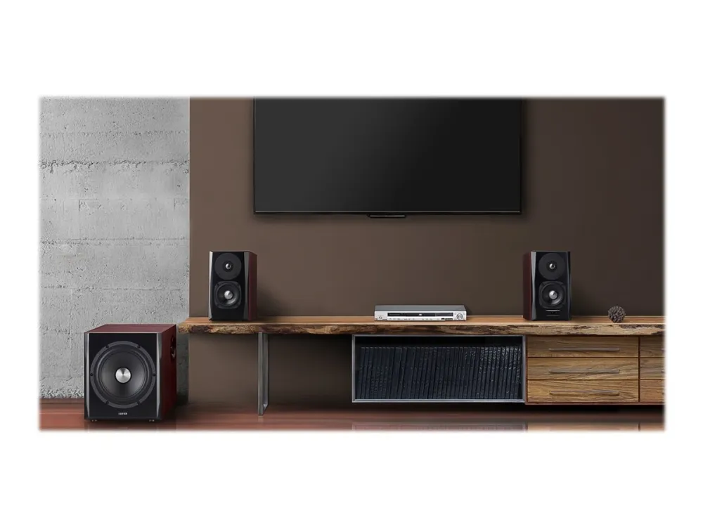 Edifier S350DB - Højttalersystem - 2.1-kanal - trådløs - Bluetooth - 150 Watt (Total)
