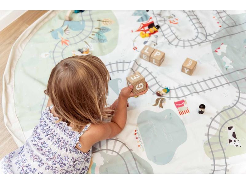 Play&Go Spielzeugtasche Play & Go Train 2-in-1-Funktion: Aufbewahrungssack und Spielmatte