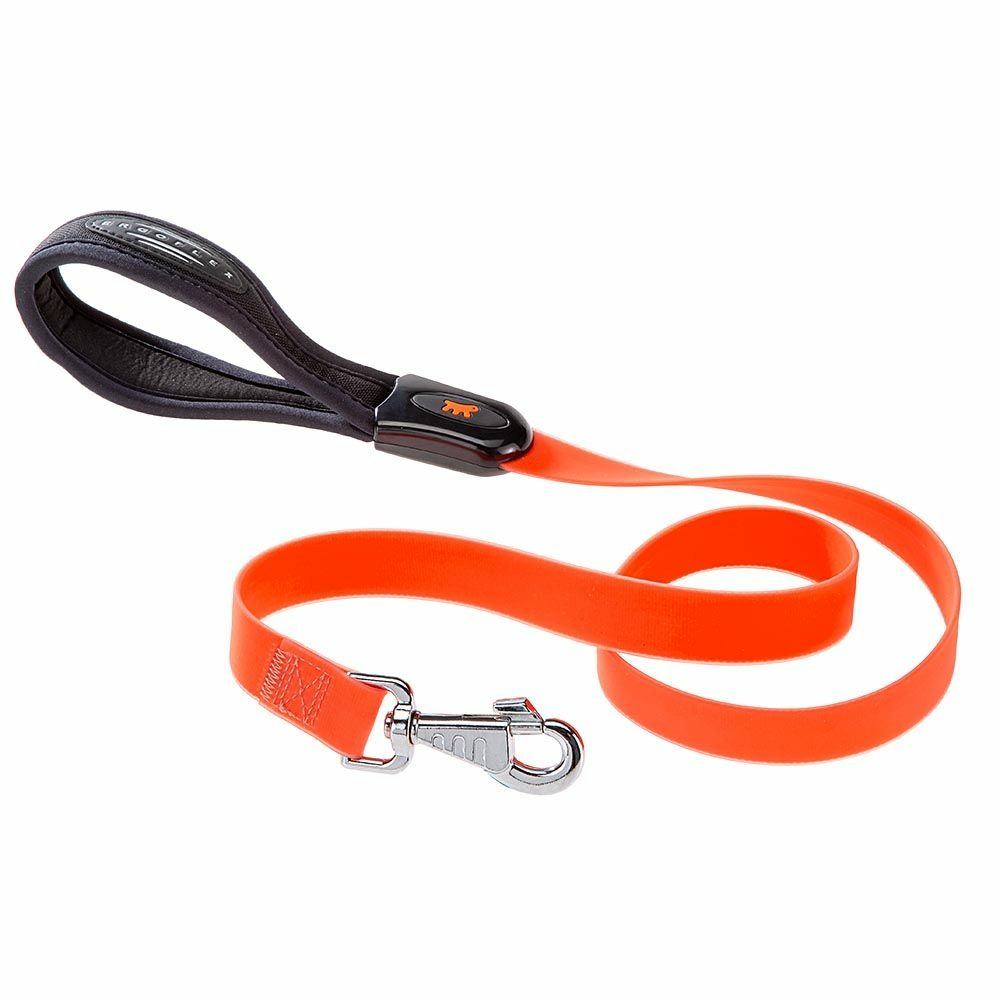 Laisse pour chiens evolution g25/110 hypoallergénique, lavable, poignée rembourrée, orange