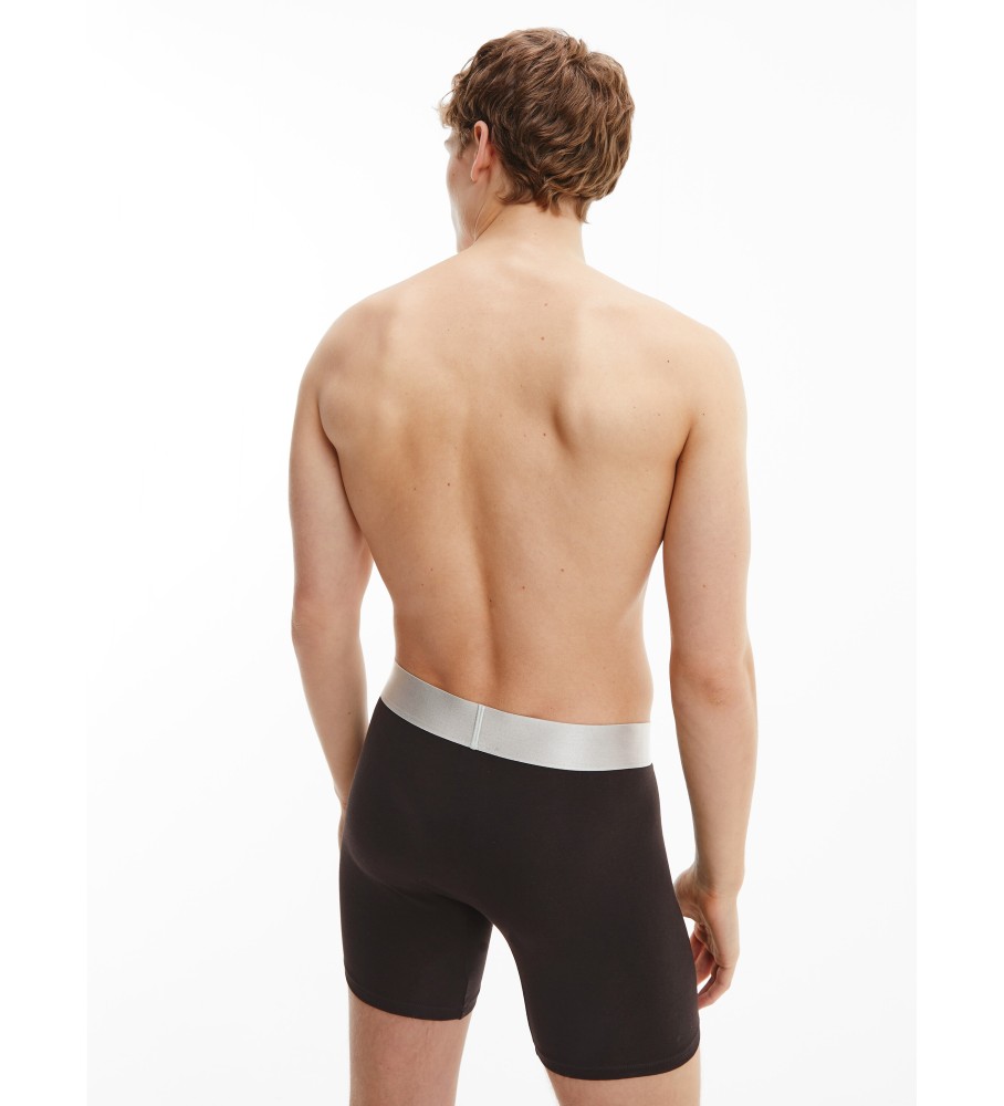Cuecas Boxer Longas Calvin Klein - Pacote com 3