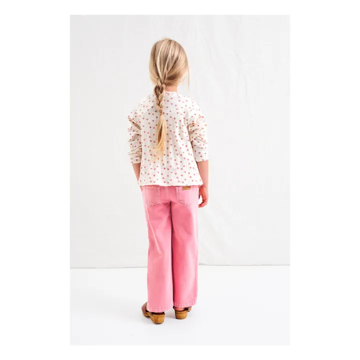 Tocoto Vintage Cardigan Cœur Jersey Bio | Ecru