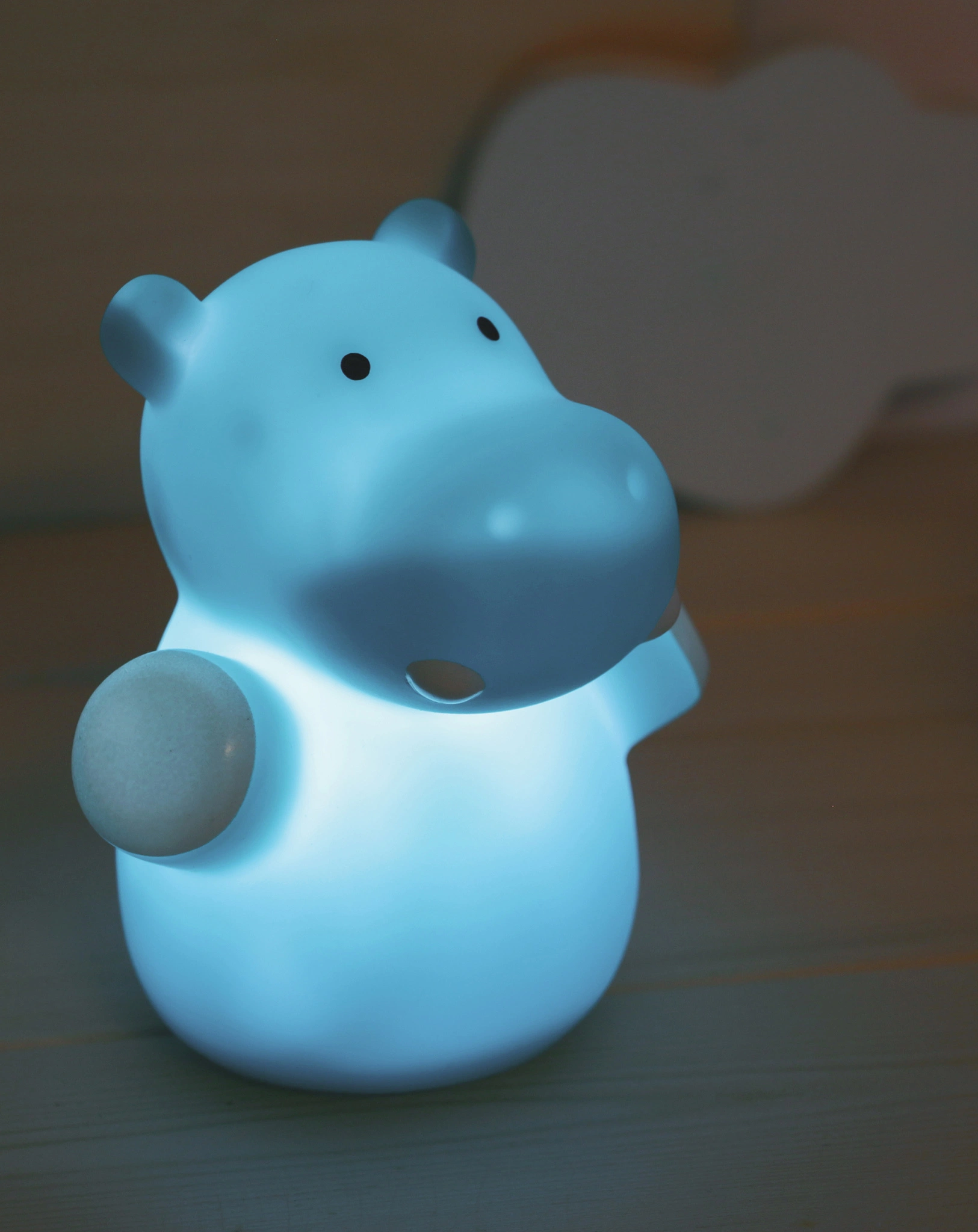 Nachtlicht LUMILU MINI ZOO HIPPO in petrol