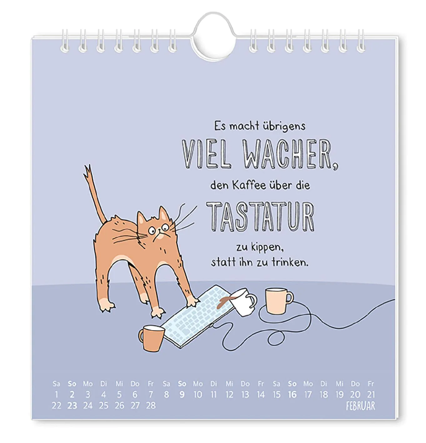 Postkarten Kalender, 2025, Der frühe Vogel