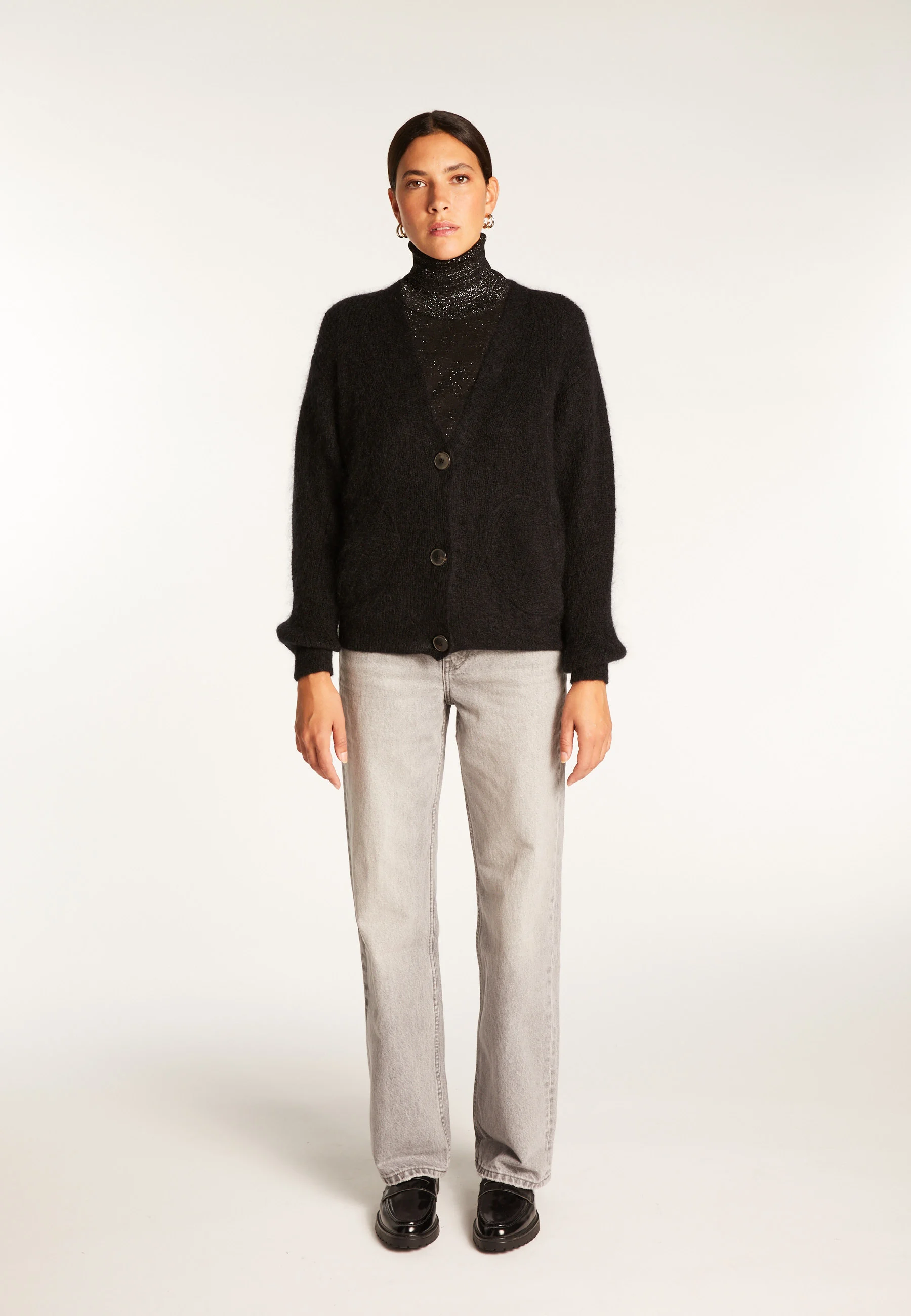ROSALINDAH24 - Gilet en mohair | Noir