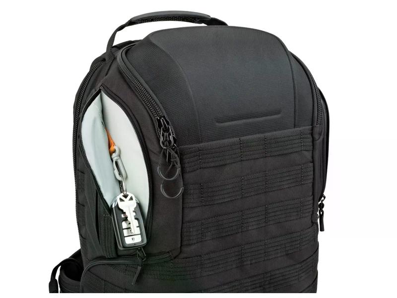 Lowepro Fotorucksack ProTactic BP 450 AW II (GRL) Schwarz Robuster Kamerarucksack aus recycelten Materialien