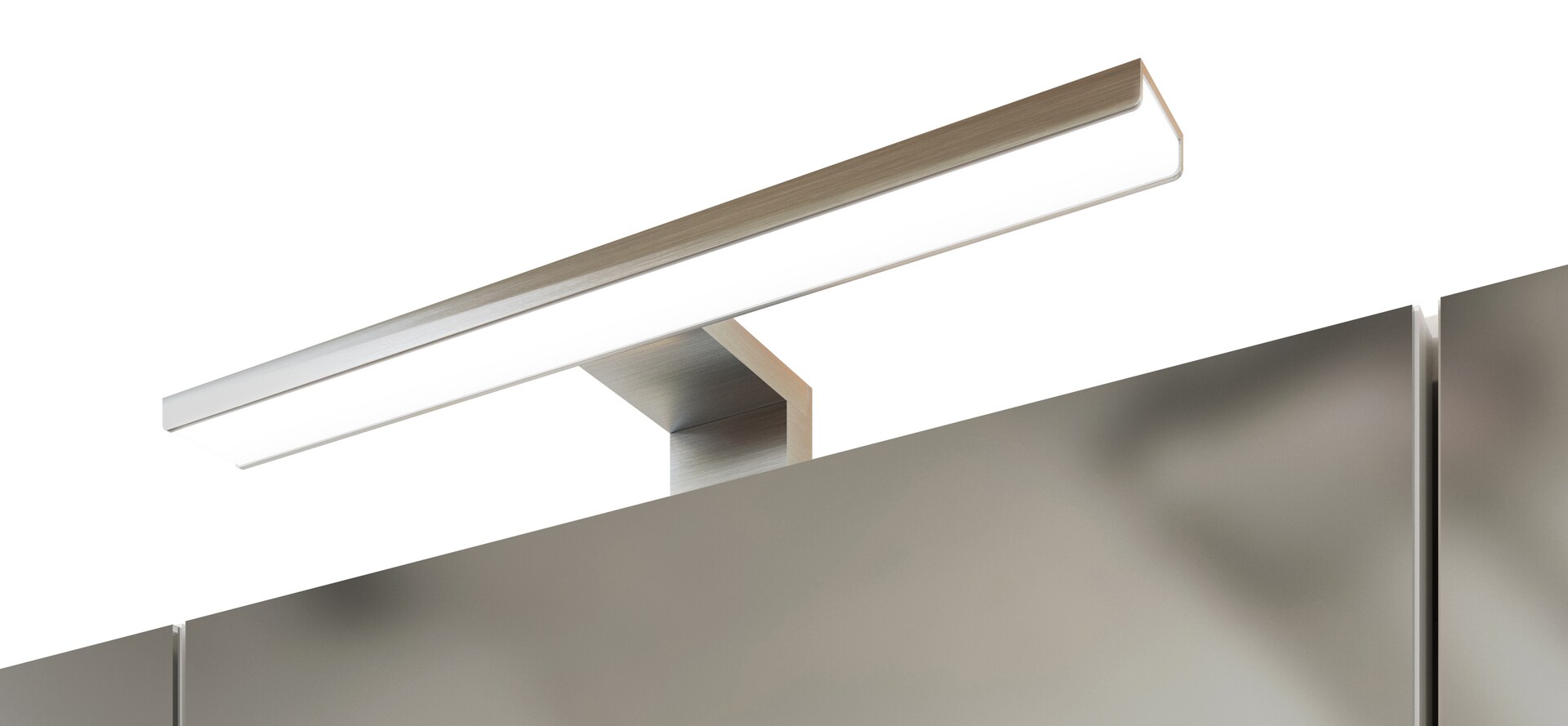Waschtischkombination Gent weiß/braun B/H/T 60x200x35 cm