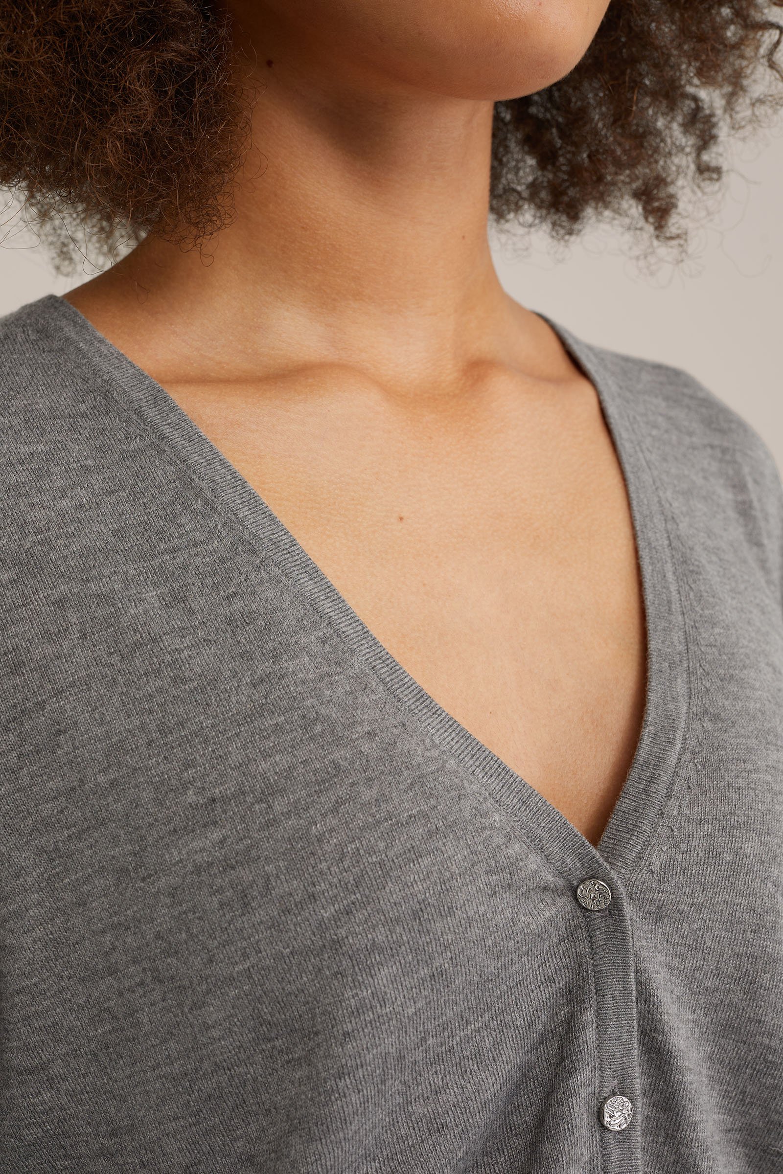 vest WE Fashion Lichtgrijs
