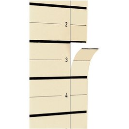 herlitz Intercalaires, A4, carton kraft, beige