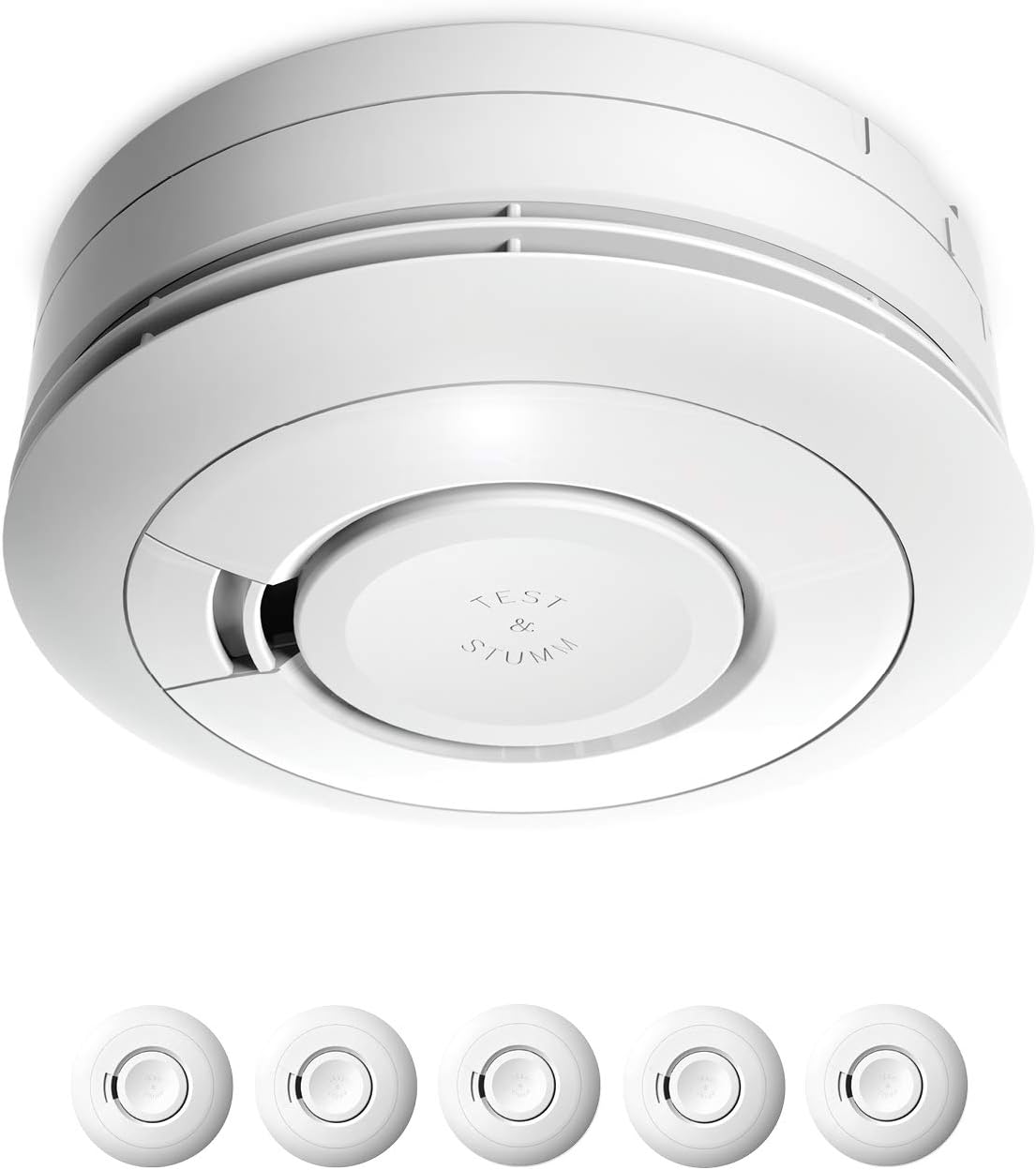 Ei Electronics Ei650 Rauchwarnmelder, Rauchmelder im 5er Set, Stand-Alone-Gerät mit Batterie für 10 Jahre, Testsieger Stiftung Warentest, weiß