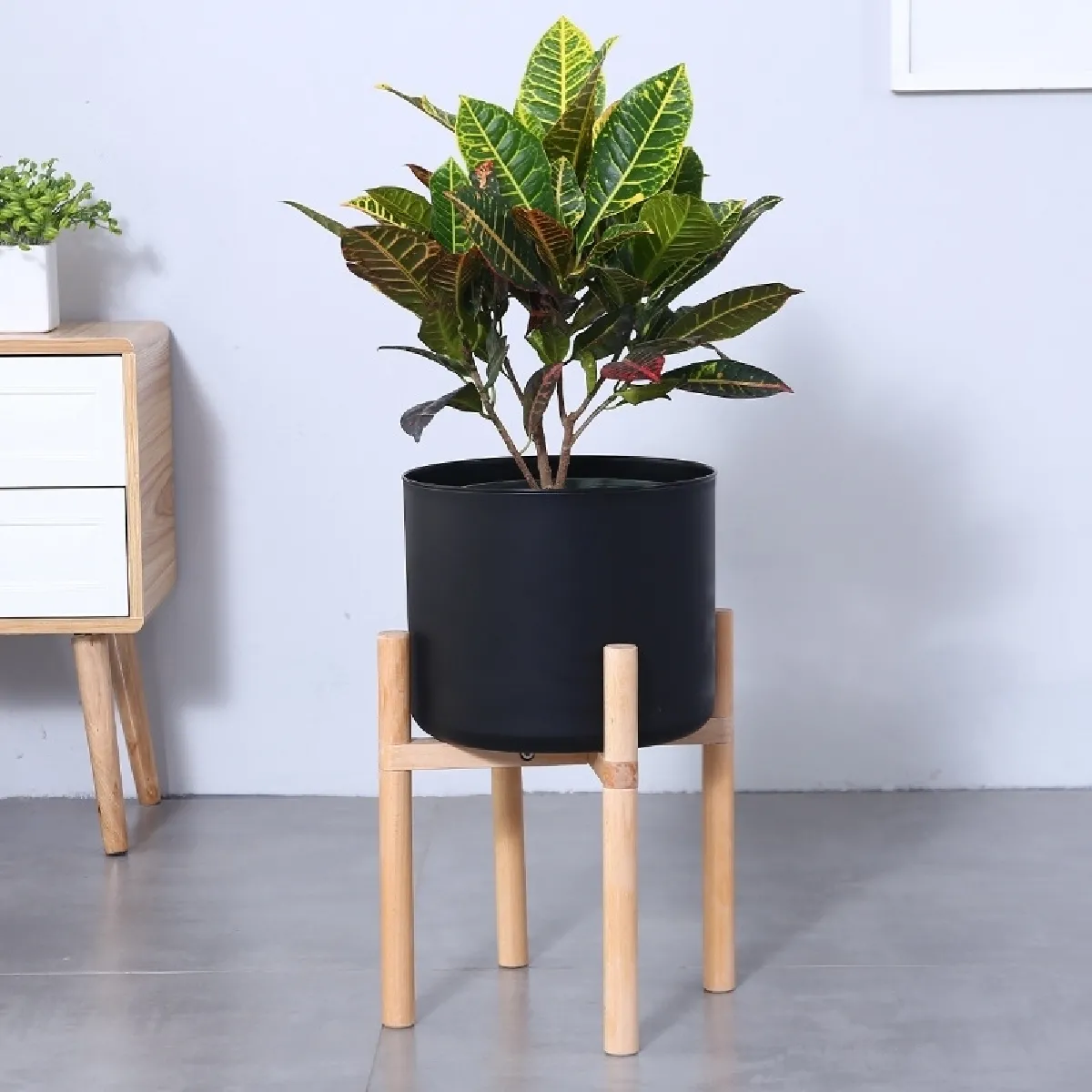 Wewoo Pots de fleurs avec cadre bois